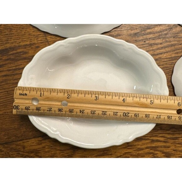 Grindley White Marquis Fruit Dessert Bowls Set of 4 China 1906 Antique - Picture 4 of 4